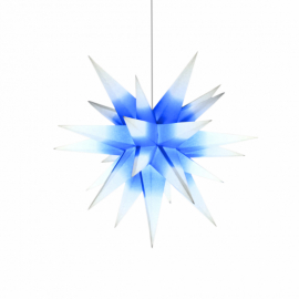 weiß mit blauem Kern